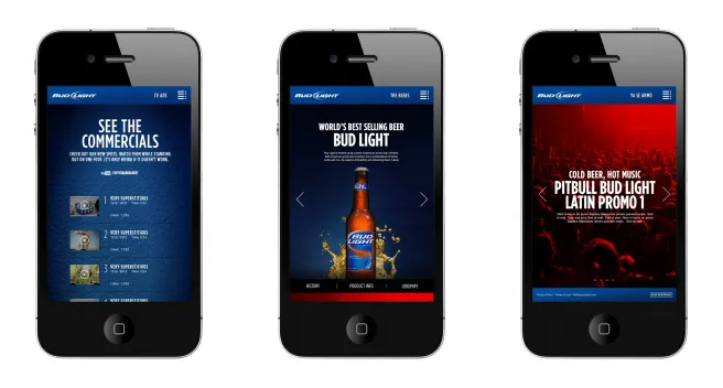 Bud Light campaign, mobile