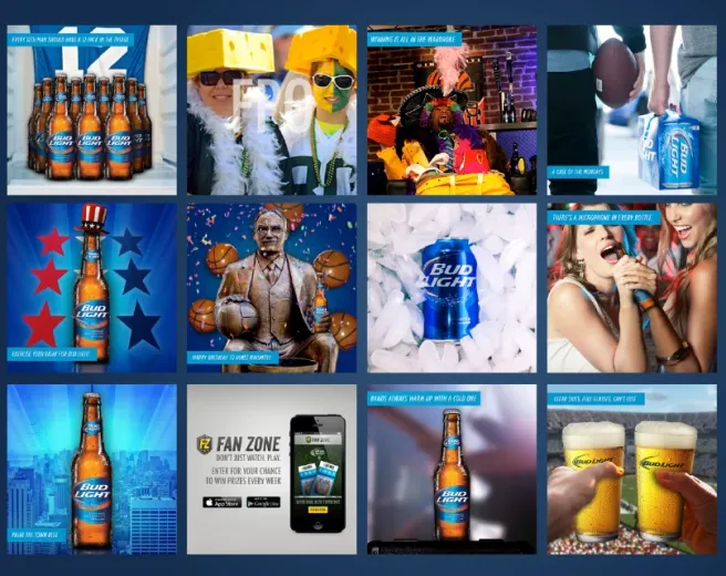Bud Light campaign social posts