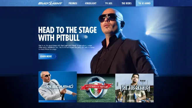Bud Light x Pitbull campaign feature