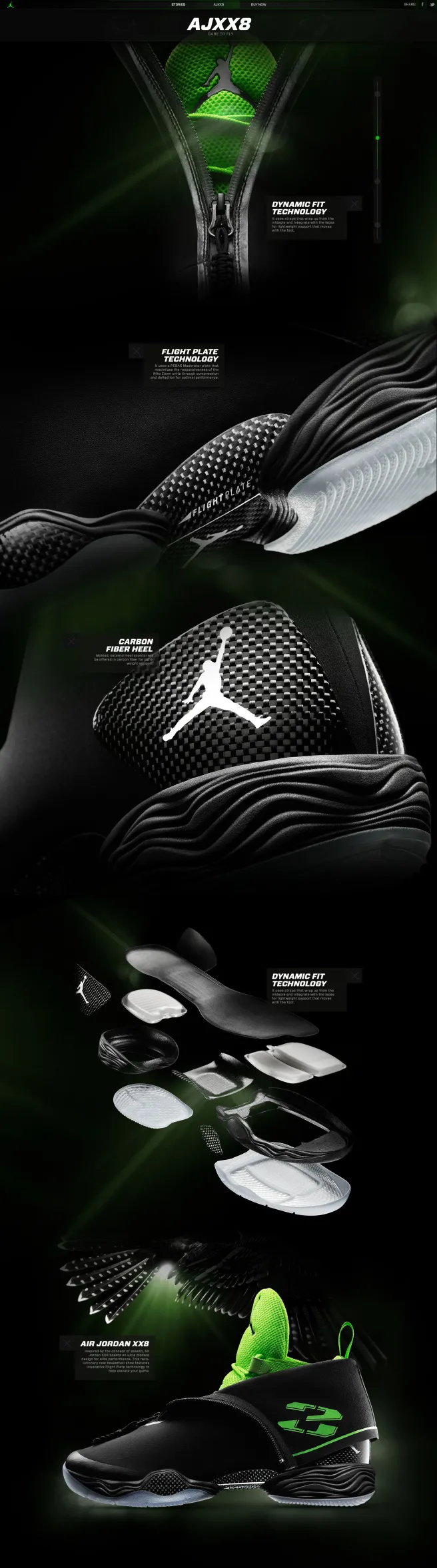 Air Jordan XX8 (AJXX8) — shoe detail