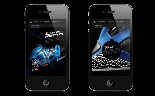 Jordan Melo M9 — mobile experience