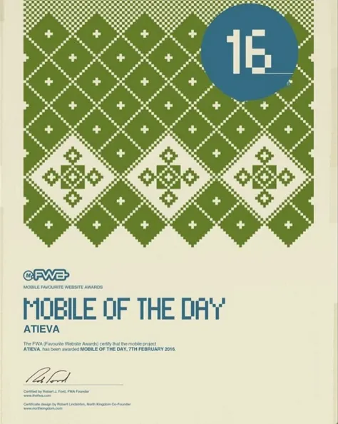 Site of the Day award for the Atieva / Lucid recruiting site