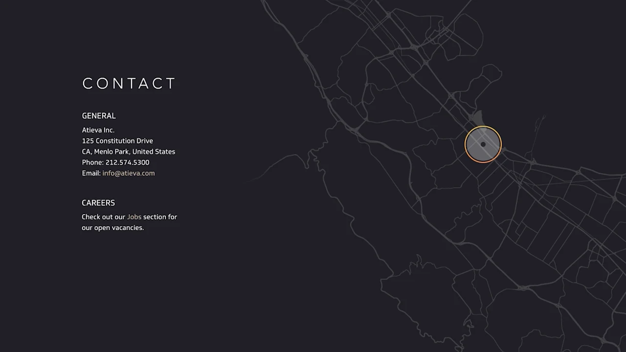 The award-winning Atieva / Lucid recruiting website in motion