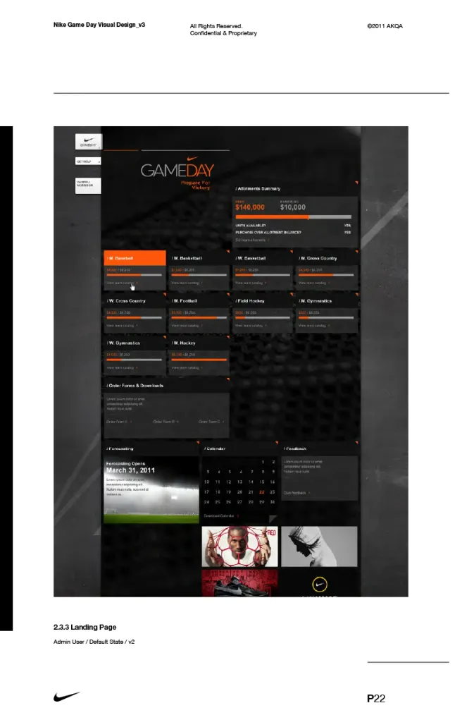 Nike Gameday campaign, frame 1
