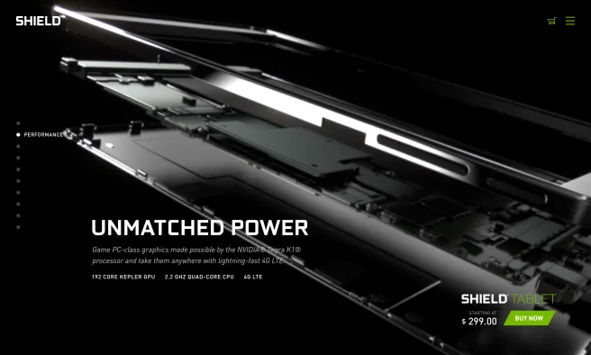 NVIDIA SHIELD hardware / power feature