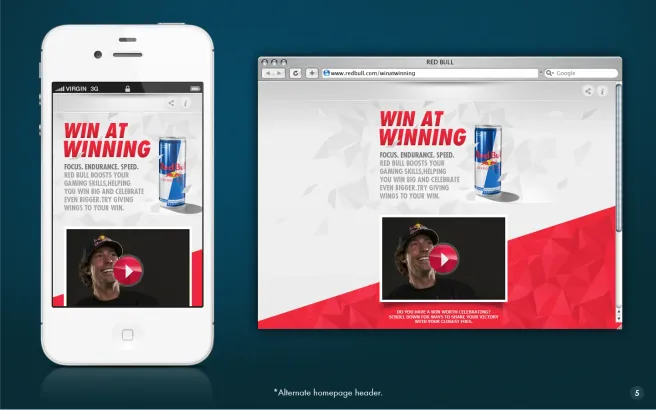 Red Bull gaming campaign experience