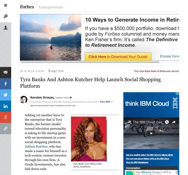 The Hunt — investor and backer Tyra Banks